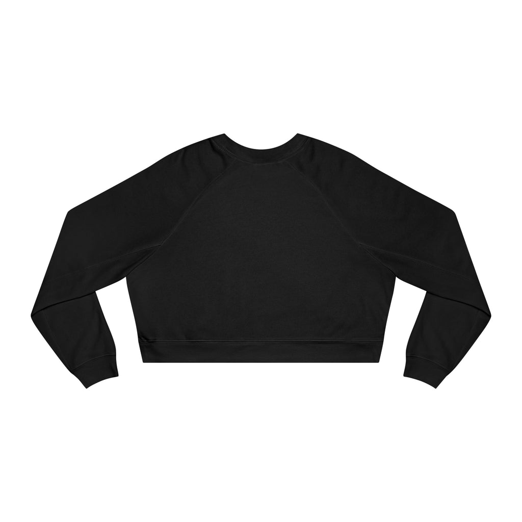 Bee-Inspired Women's Cropped Fleece Pullover, Cozy Sweatshirt, Fall Fashion, Casual Style, Gift for Her, Bee Lover Gift