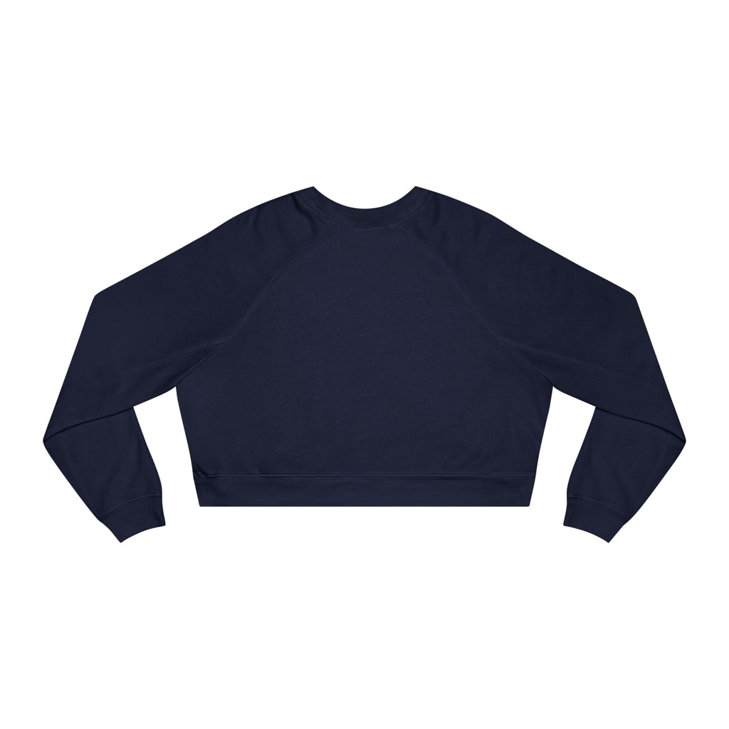 Bee-Inspired Women's Cropped Fleece Pullover, Cozy Sweatshirt, Fall Fashion, Casual Style, Gift for Her, Bee Lover Gift