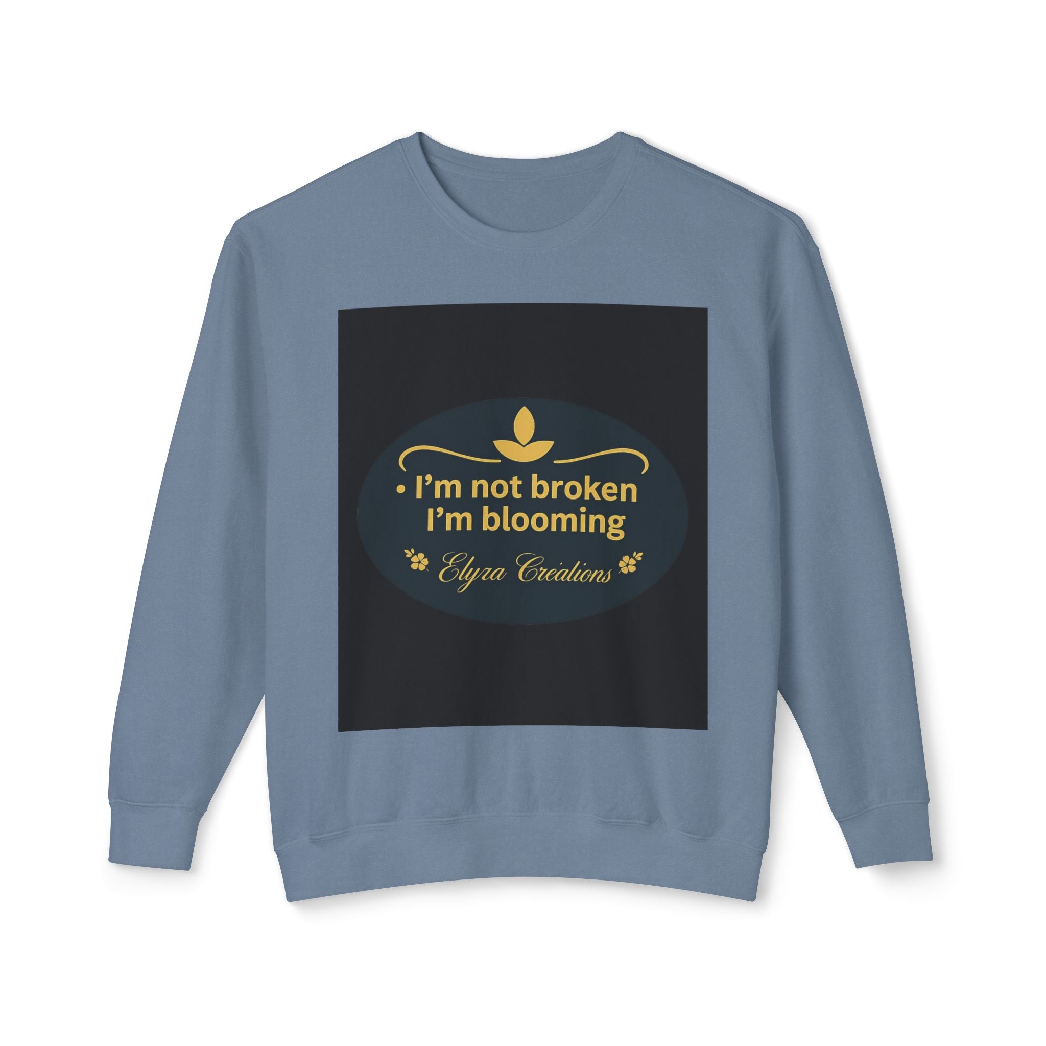 Flowering Flame Lightweight Crewneck Sweatshirt - Beauty, Strength, and Hope Shirt for Women