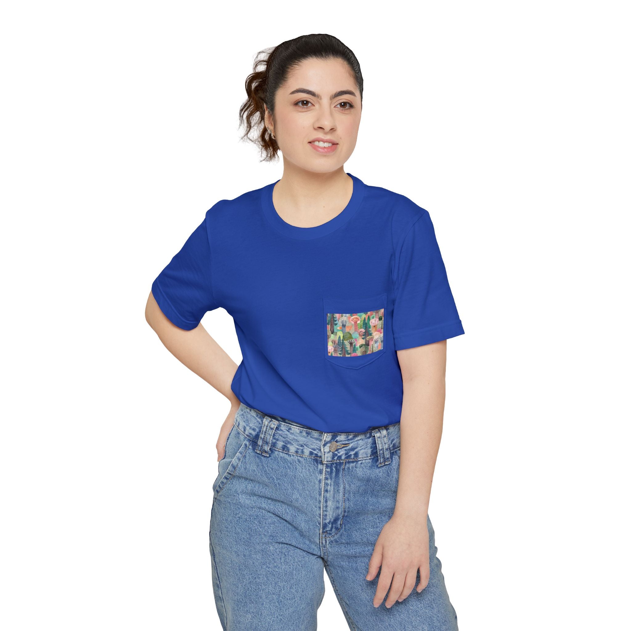 Pocket T-shirt Bella+Canvas 3021 with 2-Year EU Warranty - Unisex