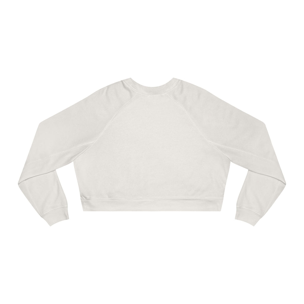 Bee-Inspired Women's Cropped Fleece Pullover, Cozy Sweatshirt, Fall Fashion, Casual Style, Gift for Her, Bee Lover Gift