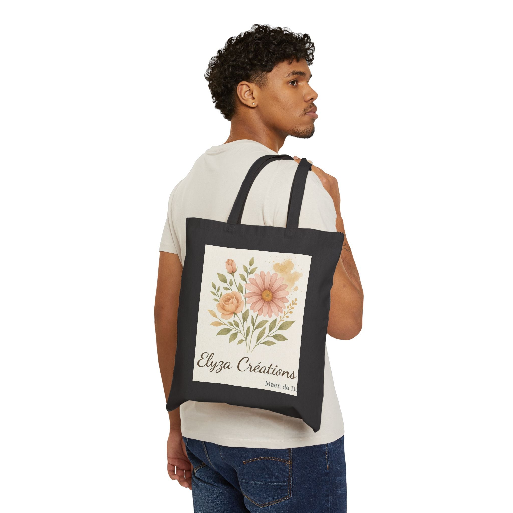 Canvas Tote Bag Nature Artistic Eco-Friendly Chic Style