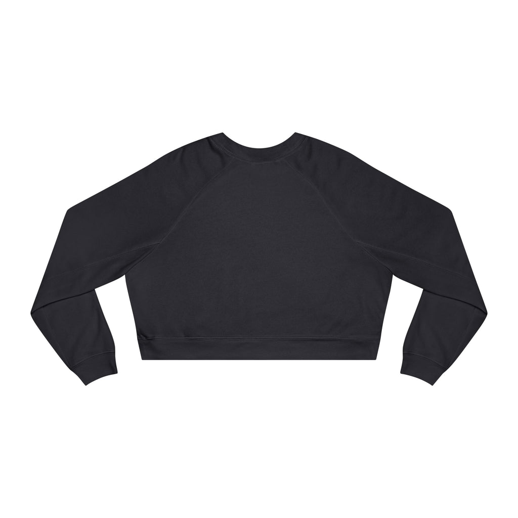 Bee-Inspired Women's Cropped Fleece Pullover, Cozy Sweatshirt, Fall Fashion, Casual Style, Gift for Her, Bee Lover Gift