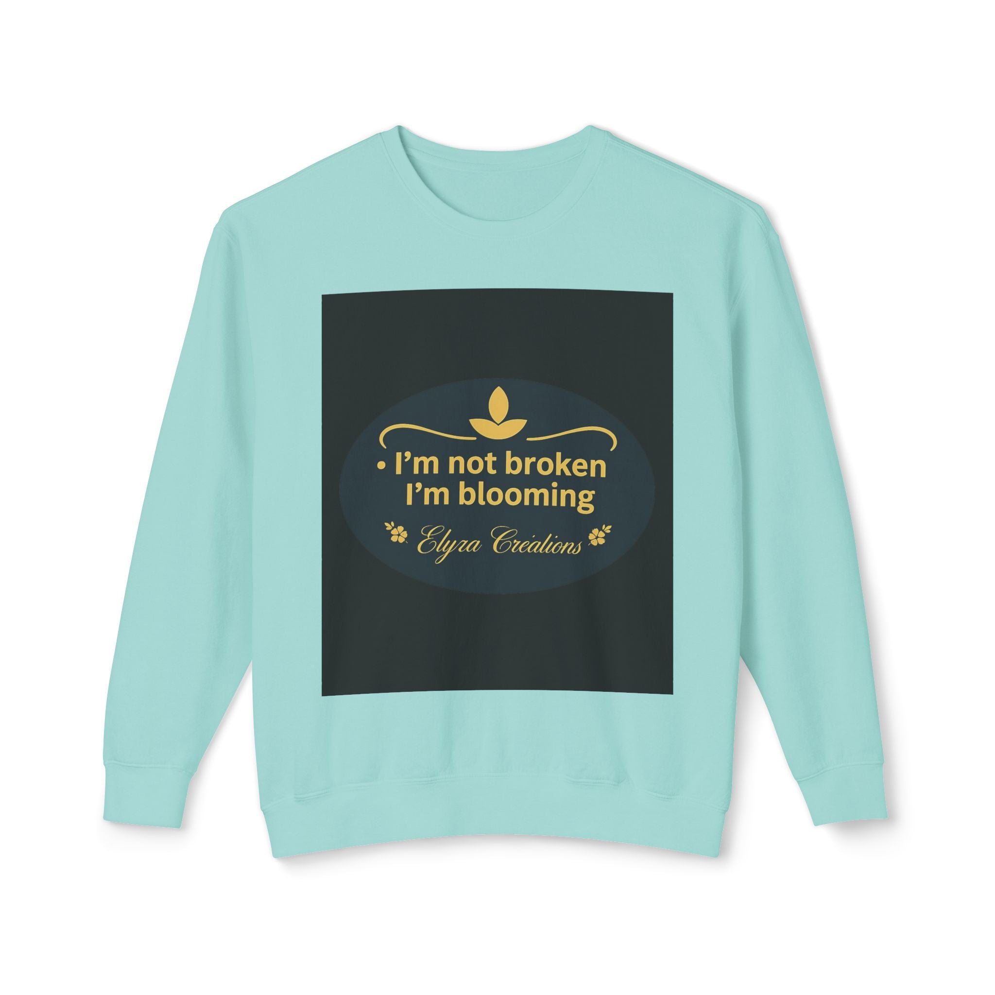 Flowering Flame Lightweight Crewneck Sweatshirt - Beauty, Strength, and Hope Shirt for Women
