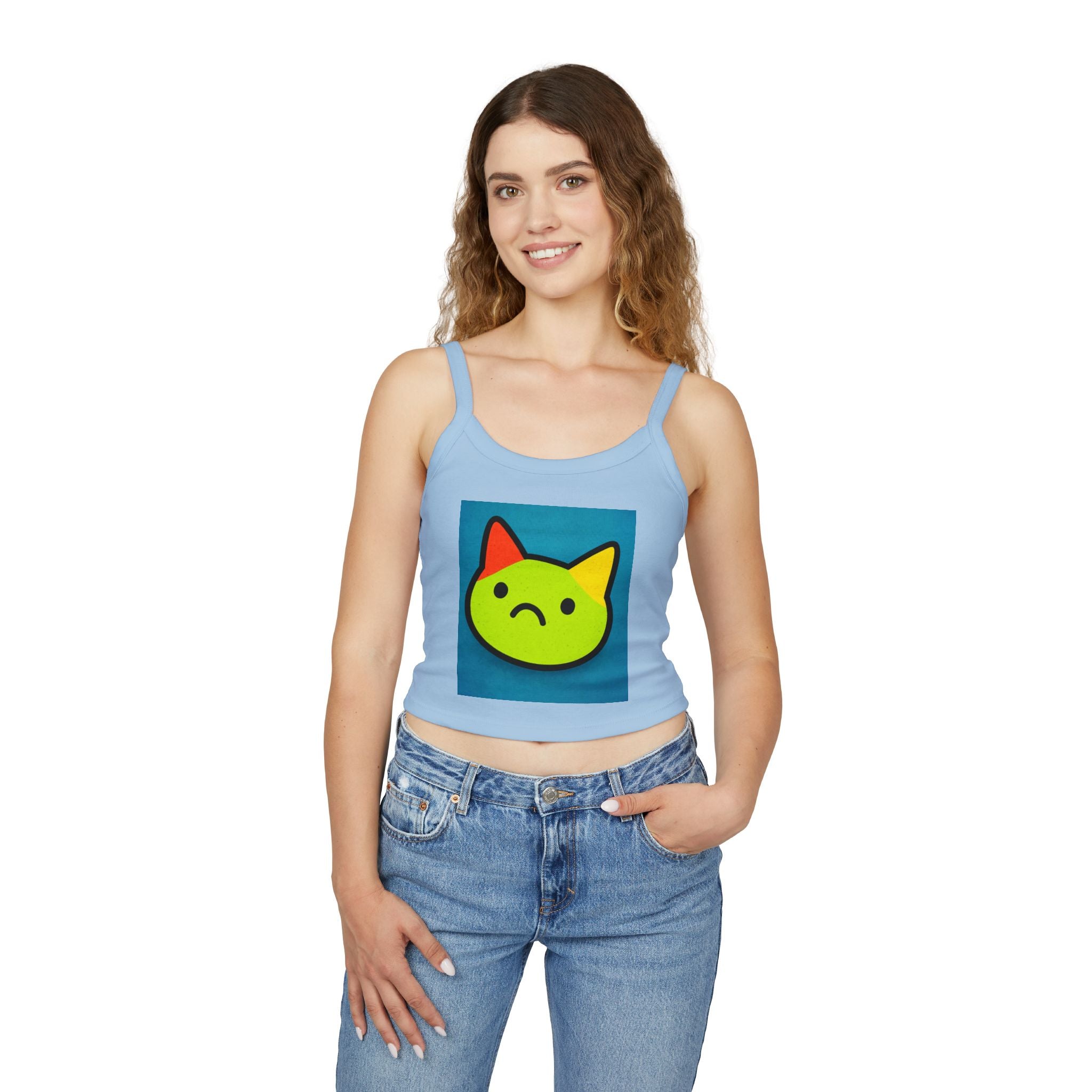 Spaghetti Strap Tank Top Bella+Canvas 1012 with 2 Year Warranty - EU Representative Contact Info Included