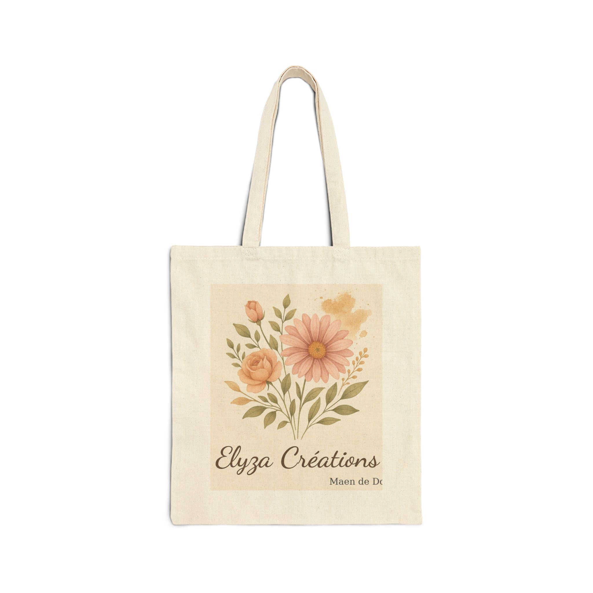 Canvas Tote Bag Nature Artistic Eco-Friendly Chic Style