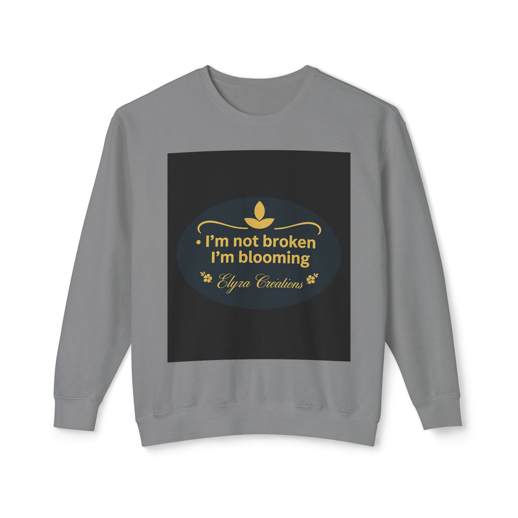 Flowering Flame Lightweight Crewneck Sweatshirt - Beauty, Strength, and Hope Shirt for Women
