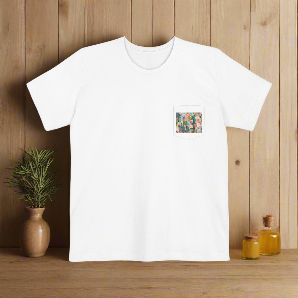 Pocket T-shirt Bella+Canvas 3021 with 2-Year EU Warranty - Unisex